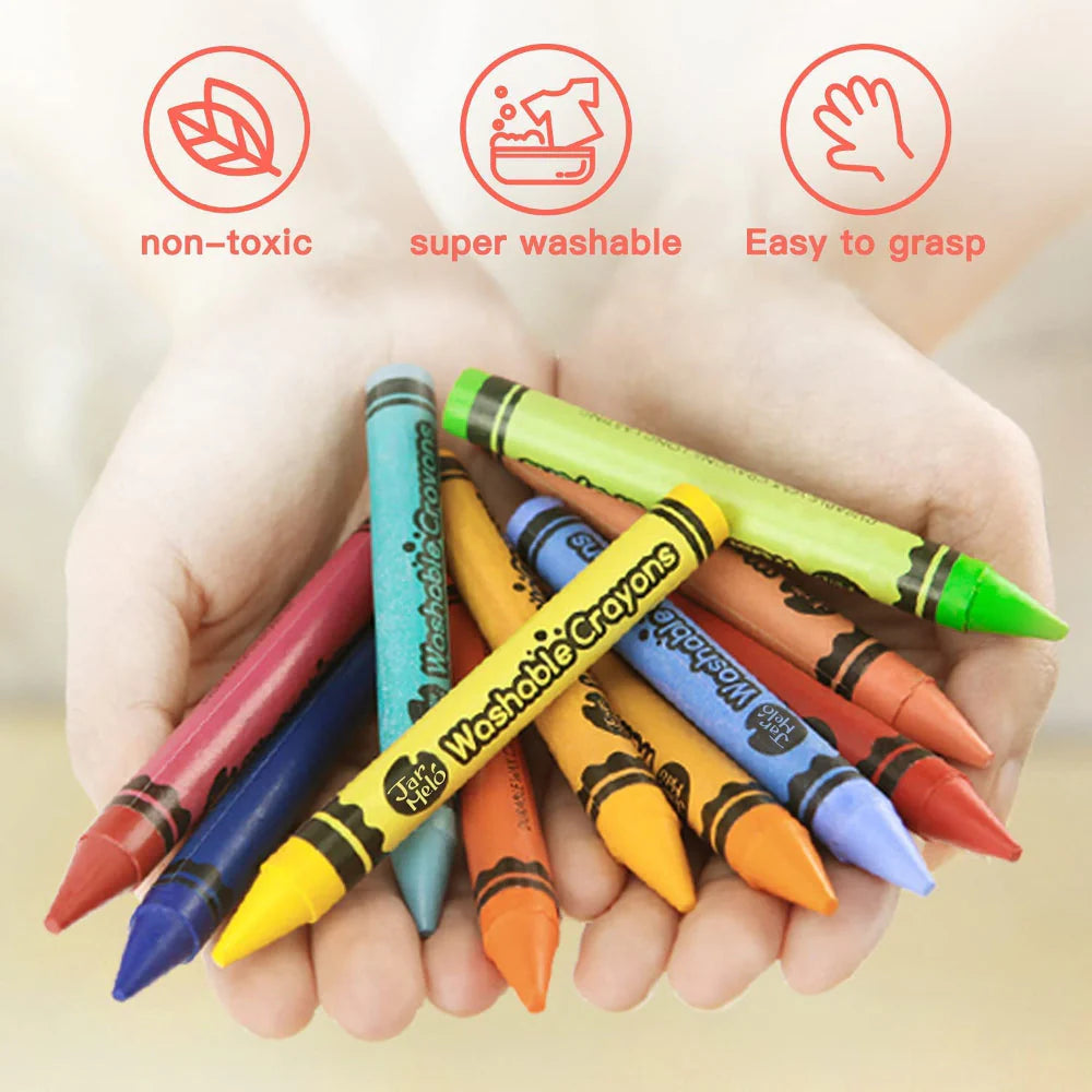 Jar Melo Washable Crayons -24 Colors