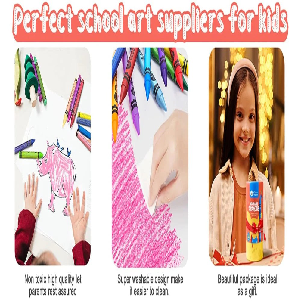 Jar Melo Washable Crayons -24 Colors