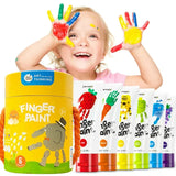 Jar Melo Washable Finger Paint Colors Set