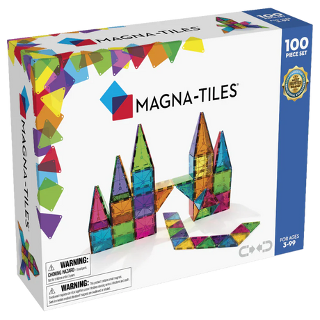 Magna Tiles 100 pcs + 2 Cars Combo