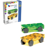 Magna Tiles 100 pcs + 2 Cars Combo