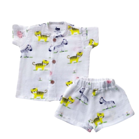 Muslin Co-ords - Baby Animals