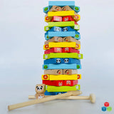 Open Ended Jungle Tumble Wooden Stacking Game