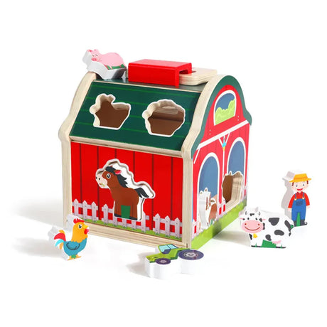 Open Ended My First Barn with Shape Sorter