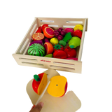 Open Ended Wooden Cutting Set - Fruits & Veggies