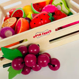 Open Ended Wooden Cutting Set - Fruits & Veggies