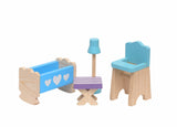 Open Ended Wooden Doll House - Grand Mansion (28 pcs furniture included)