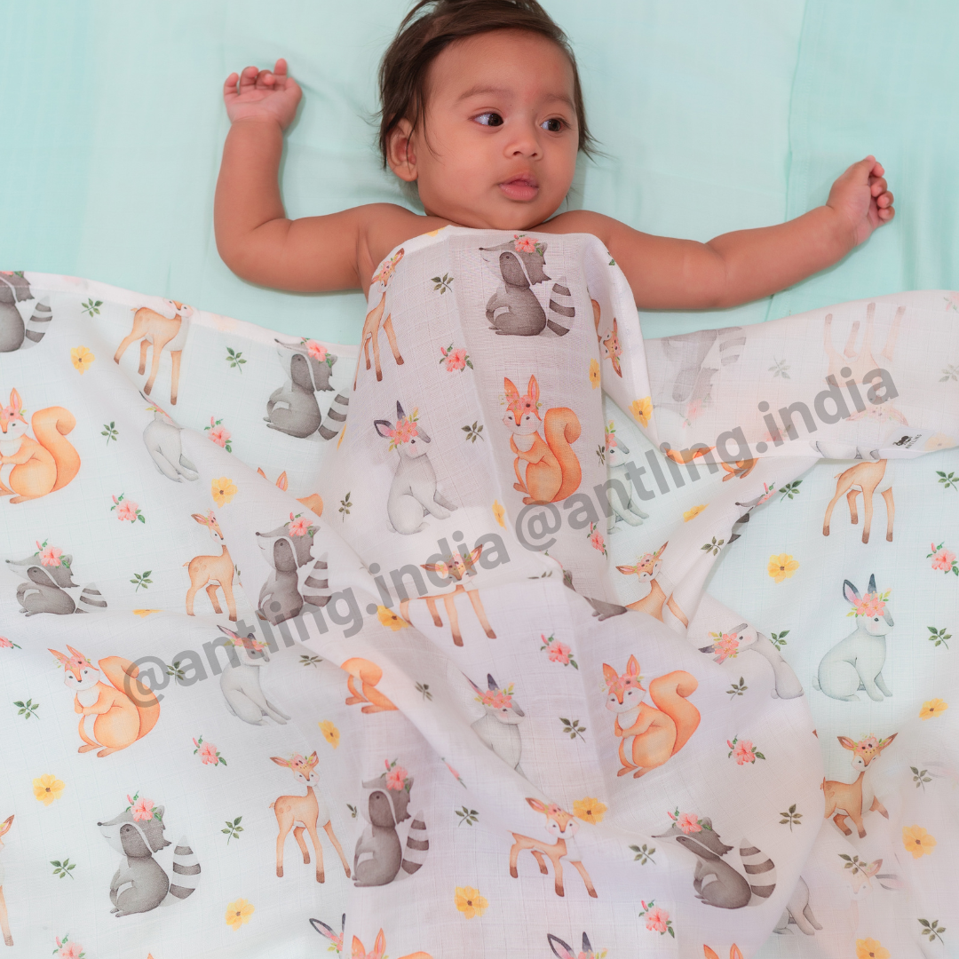 Premium Muslin Swaddle - Enchanted Woods