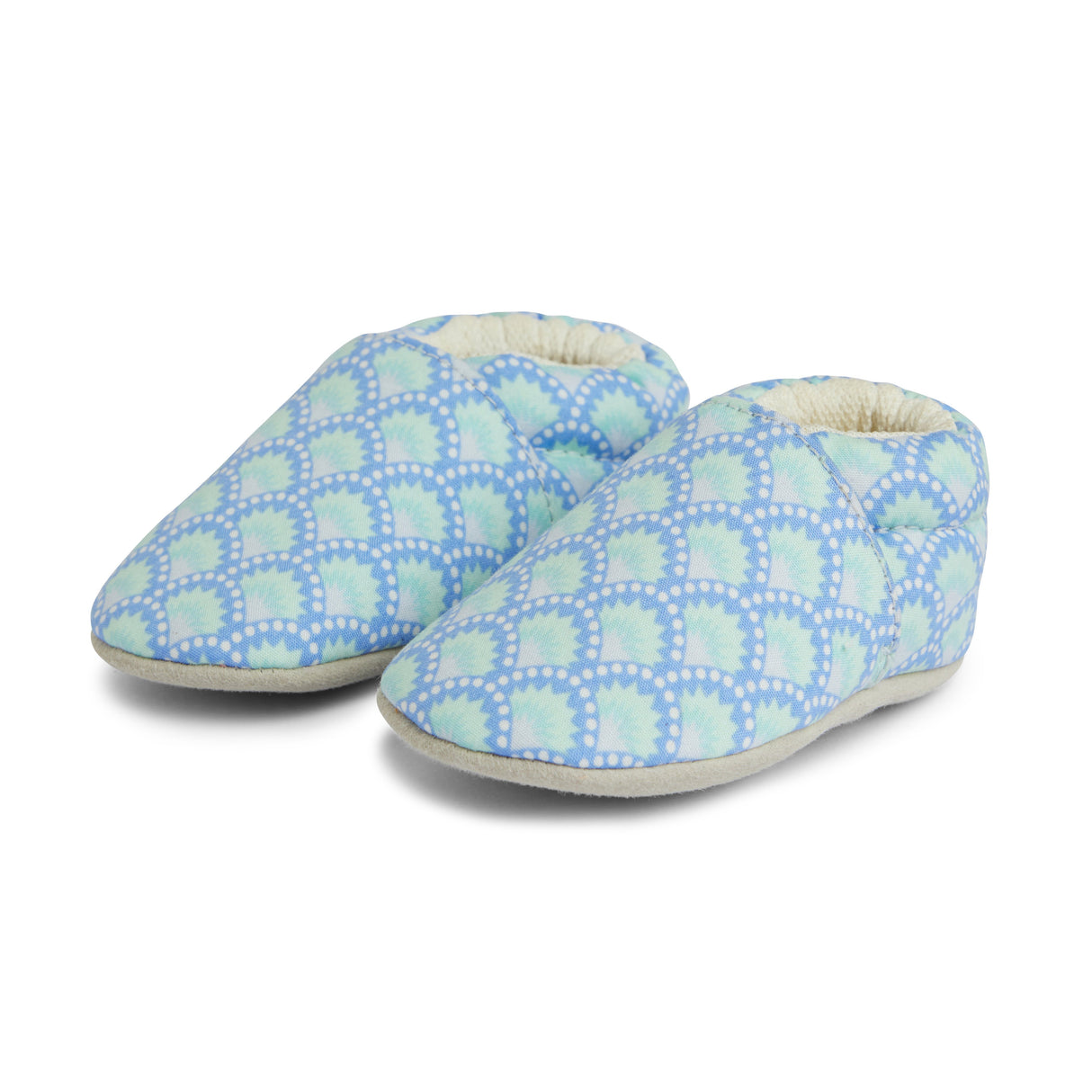 Light Blue Aqua Cotton Baby Shoe