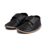Black Milled Leather Baby Shoe