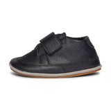 Black Milled Leather Baby Shoe