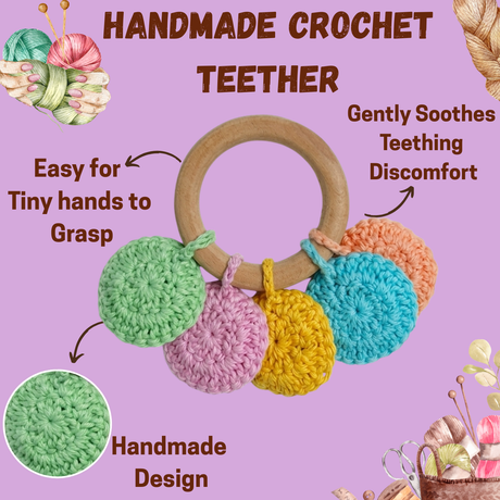 Handmade Crochet Teether