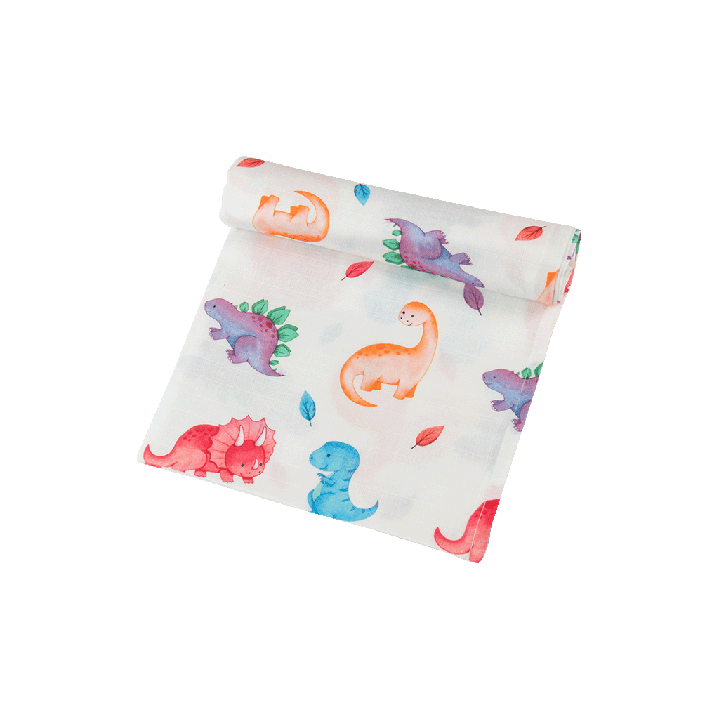 premium muslin swaddle dino world