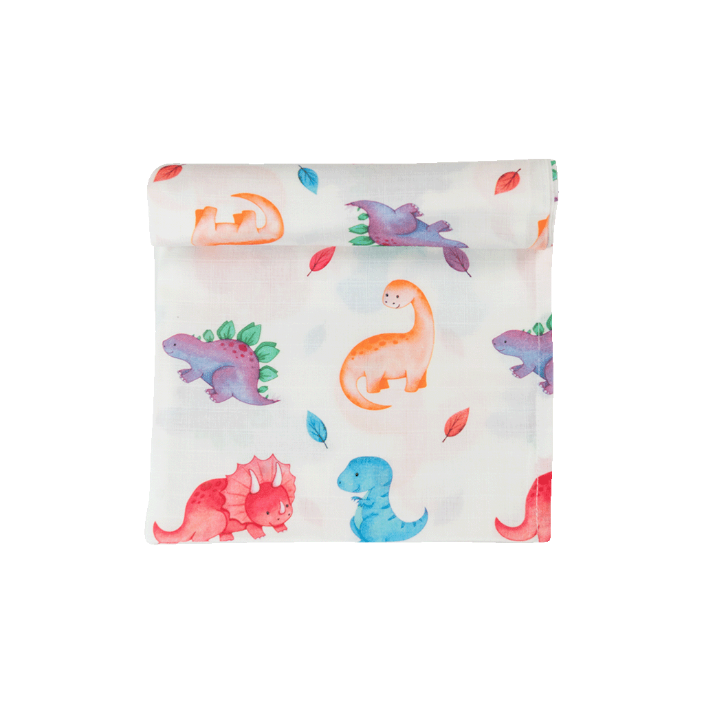 premium muslin swaddle dino world