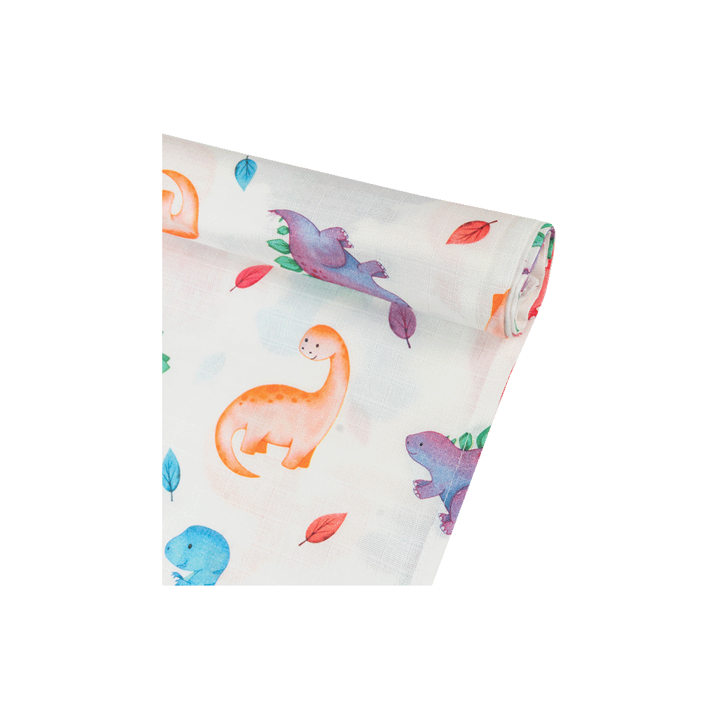 premium muslin swaddle dino world