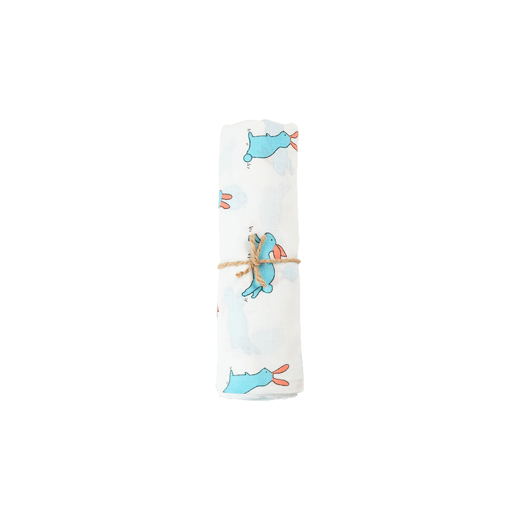 muslin swaddle hunny bunny