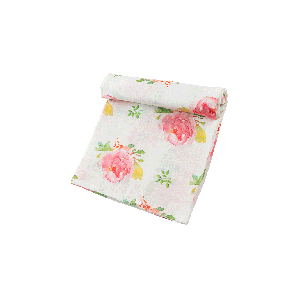 premium muslin swaddle rose garden