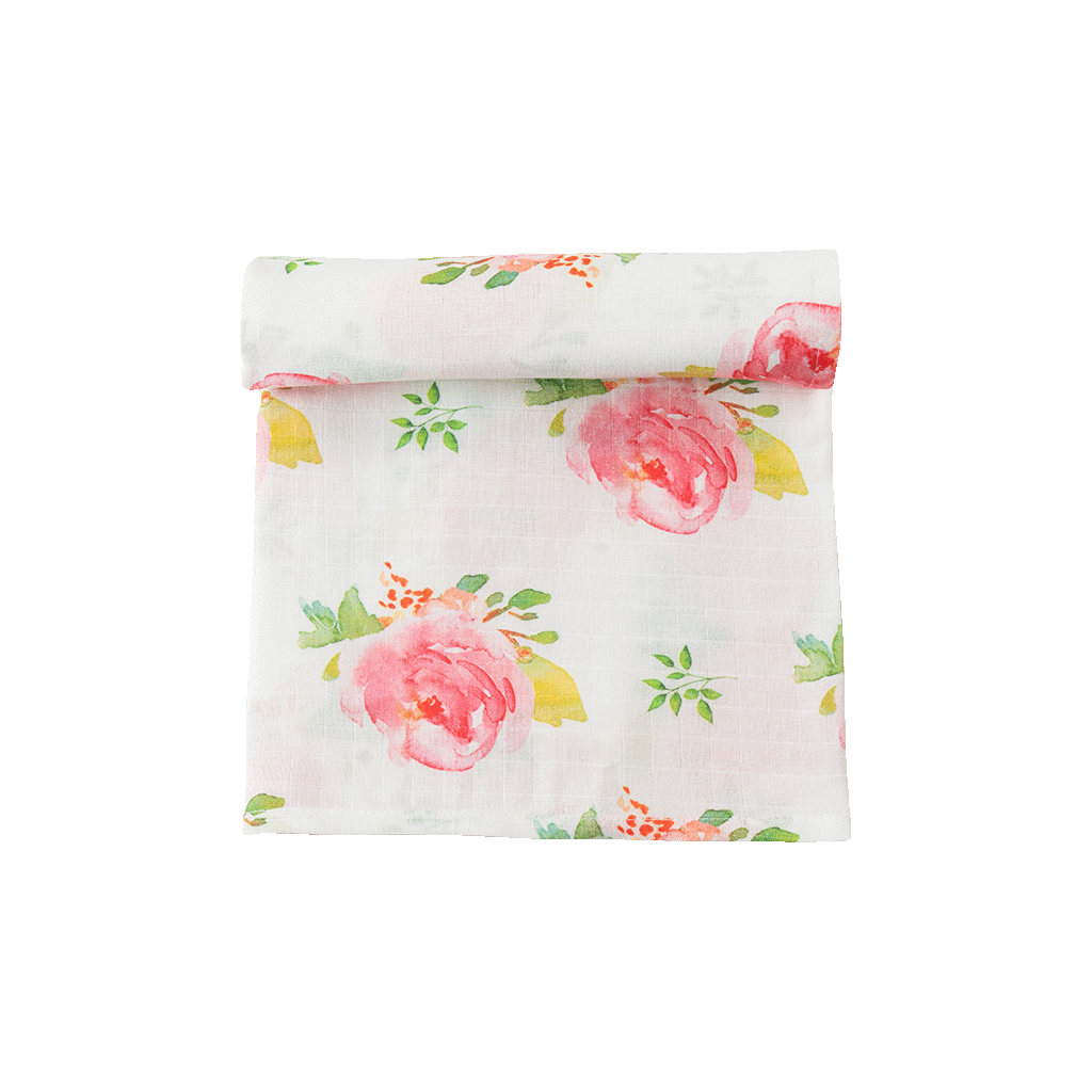 premium muslin swaddle rose garden