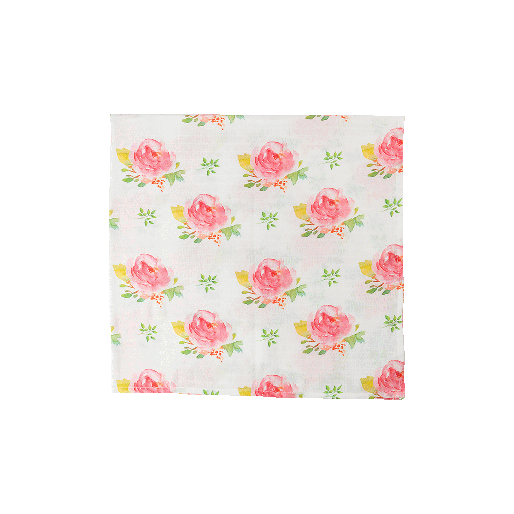 premium muslin swaddle rose garden