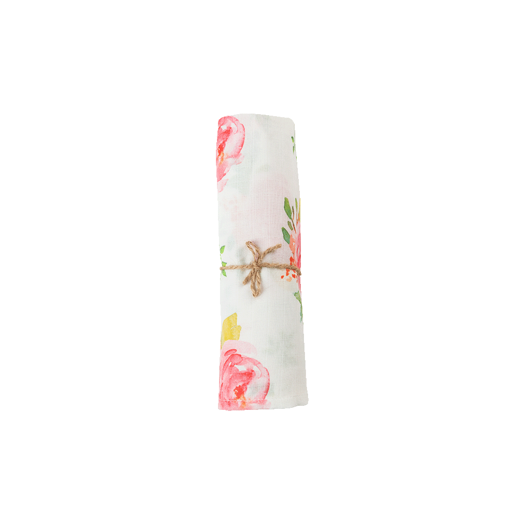 premium muslin swaddle rose garden