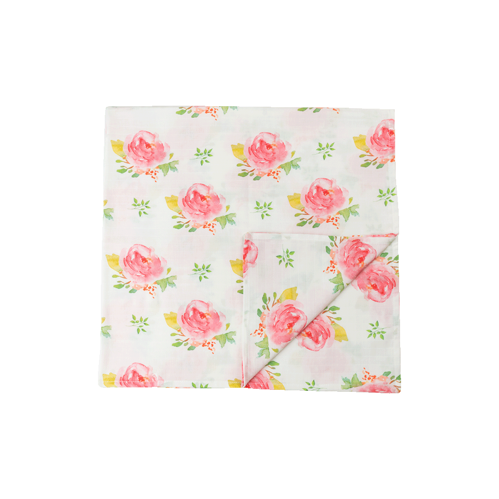 premium muslin swaddle rose garden