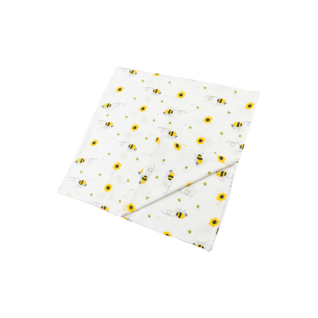 Muslin Swaddle - Bee Garden