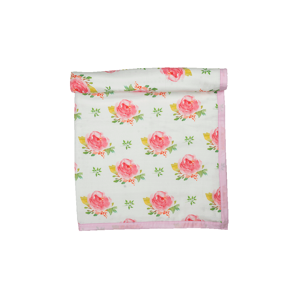 toddler blanket rose garden