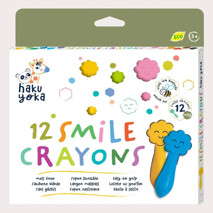 Avenir Haku Yoka Crayons - 12 Colours