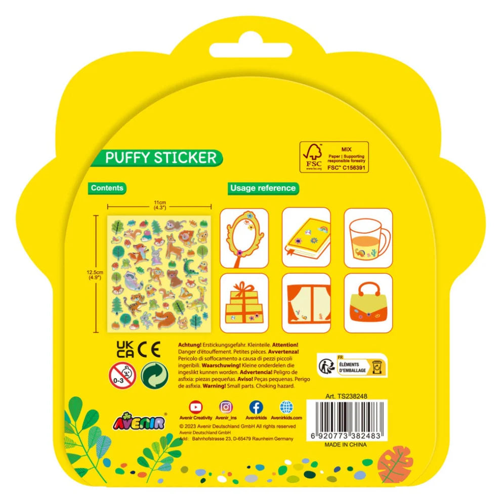 Avenir Puffy Stickers