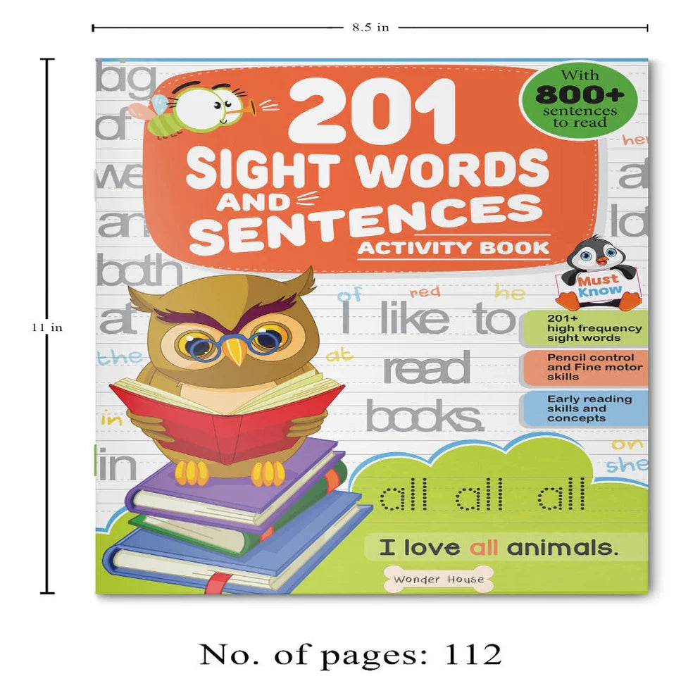 201 Sight Words And Sentence - Activity Book