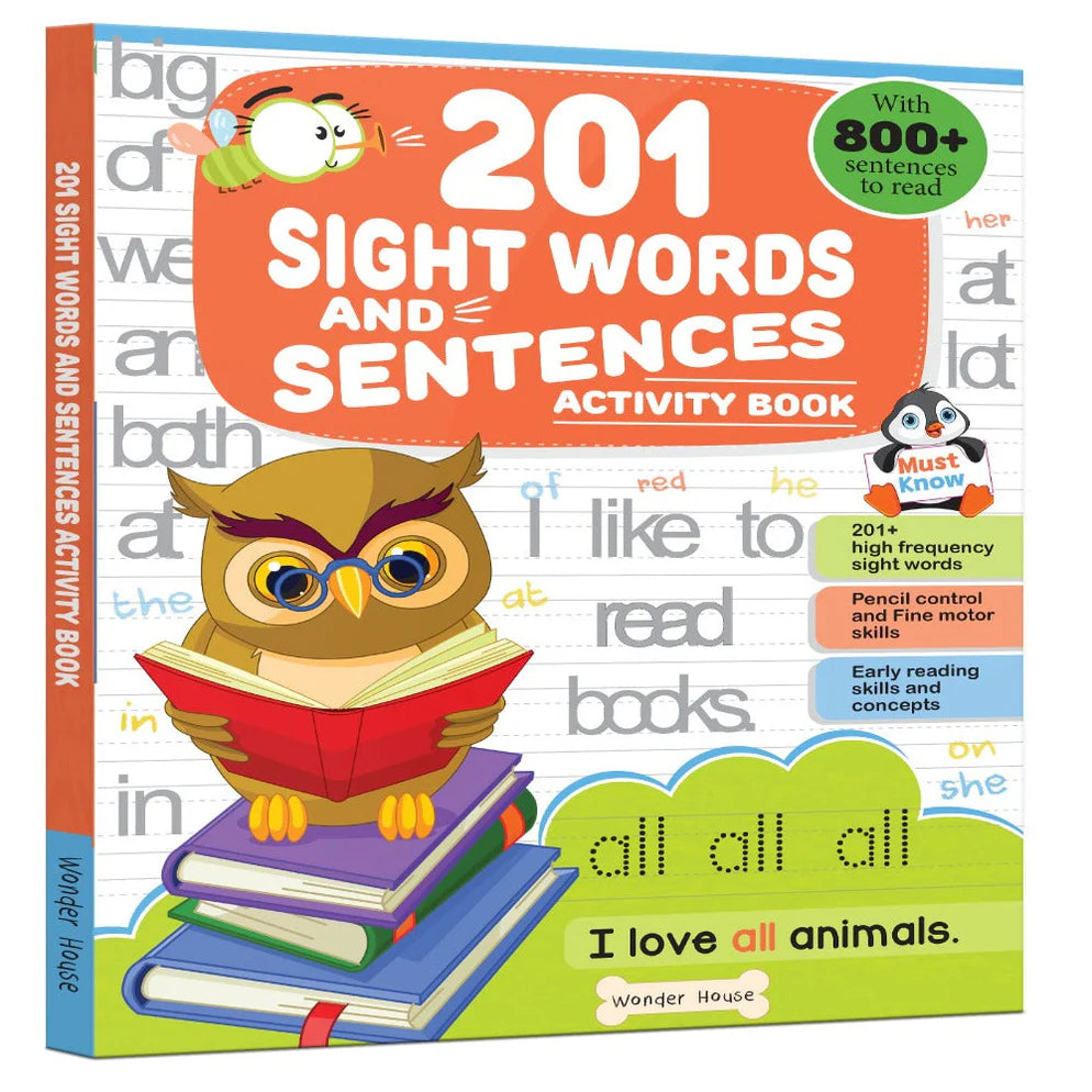 201 Sight Words And Sentence - Activity Book