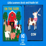 Little Learners Book And Puzzle Set - Board Book