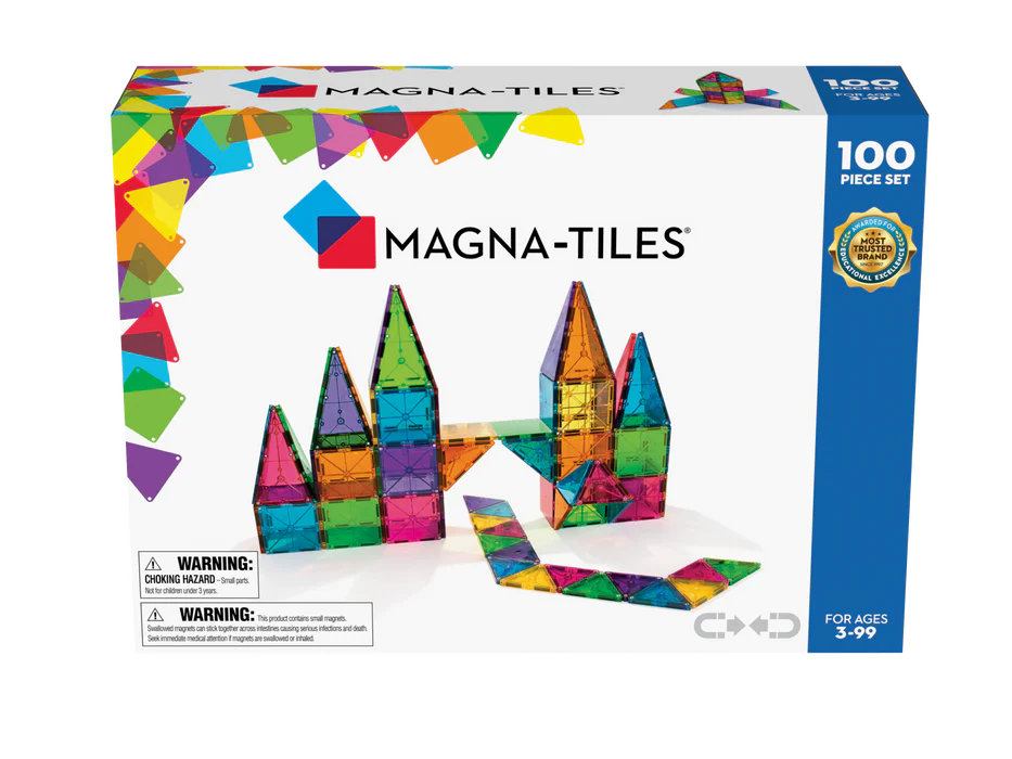 Magna Tiles Clear Colors 100 Piece Set