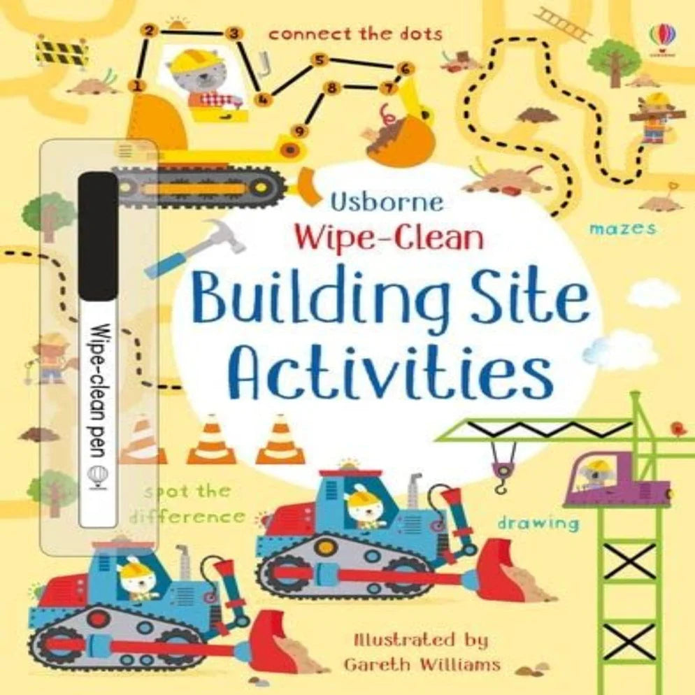 Usborne Wipe-Clean  Building Site - Activity Books