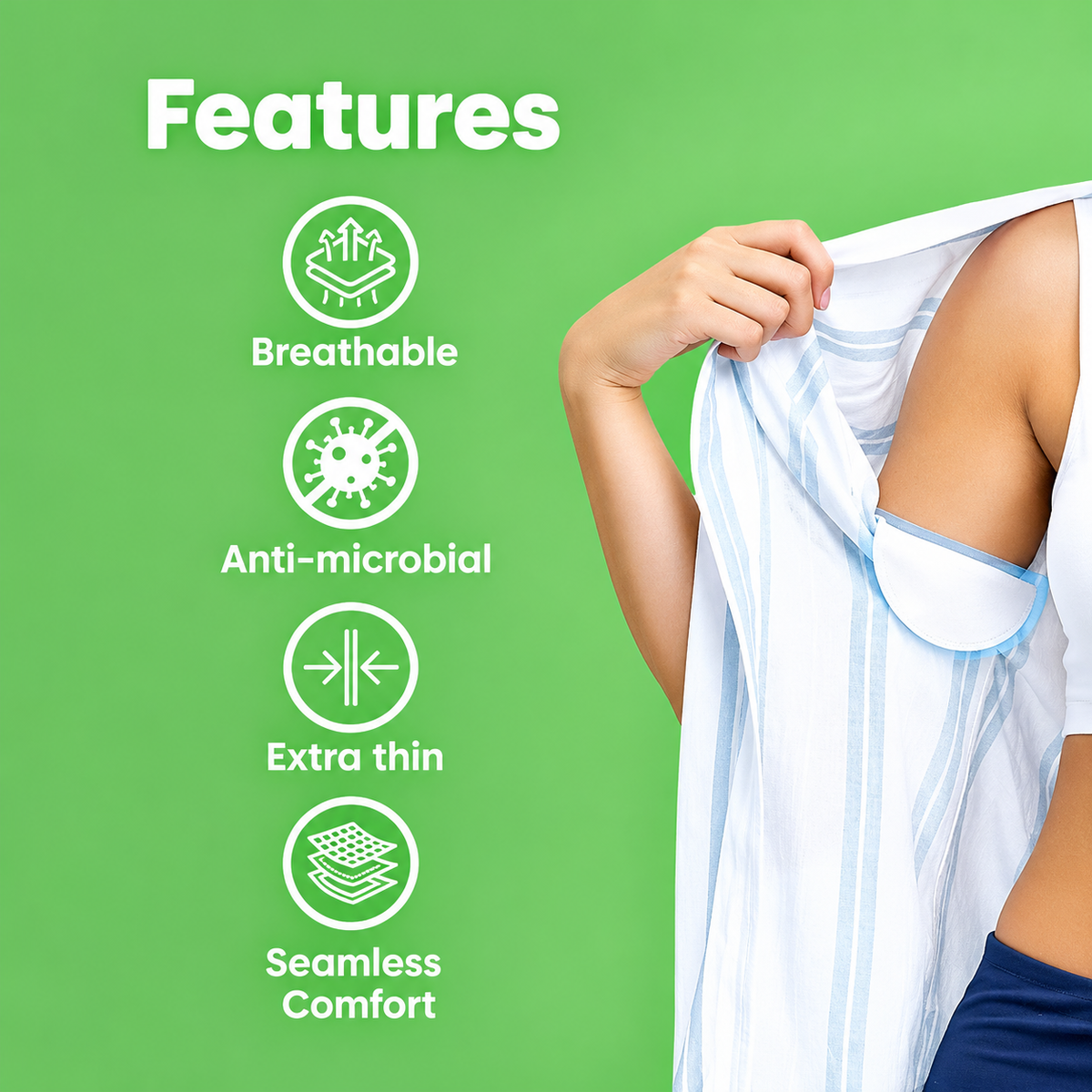 Underarm Sweat Pads - Pack of 7