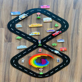 Open Ended Wooden Rainbow Stacker 7 Piece