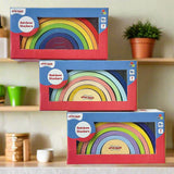 Open Ended Wooden Rainbow Stacker 7 Piece