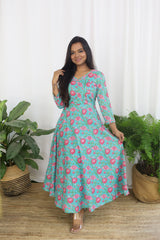 Anarkali Maxi - Cherry Blossom