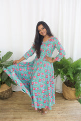 Anarkali Maxi - Cherry Blossom