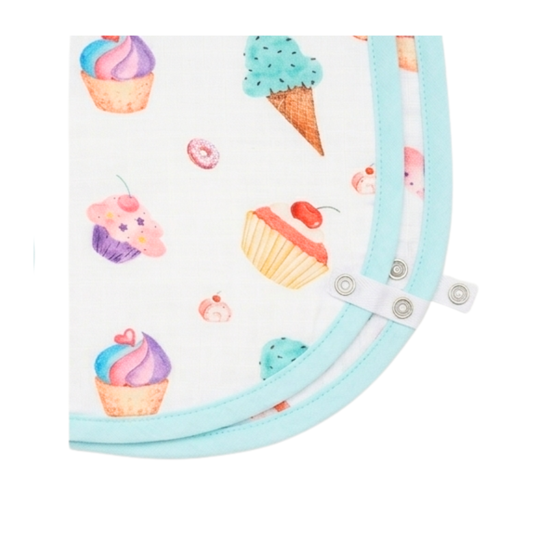 Premium Muslin Burp Cloth - Yummy Dessert