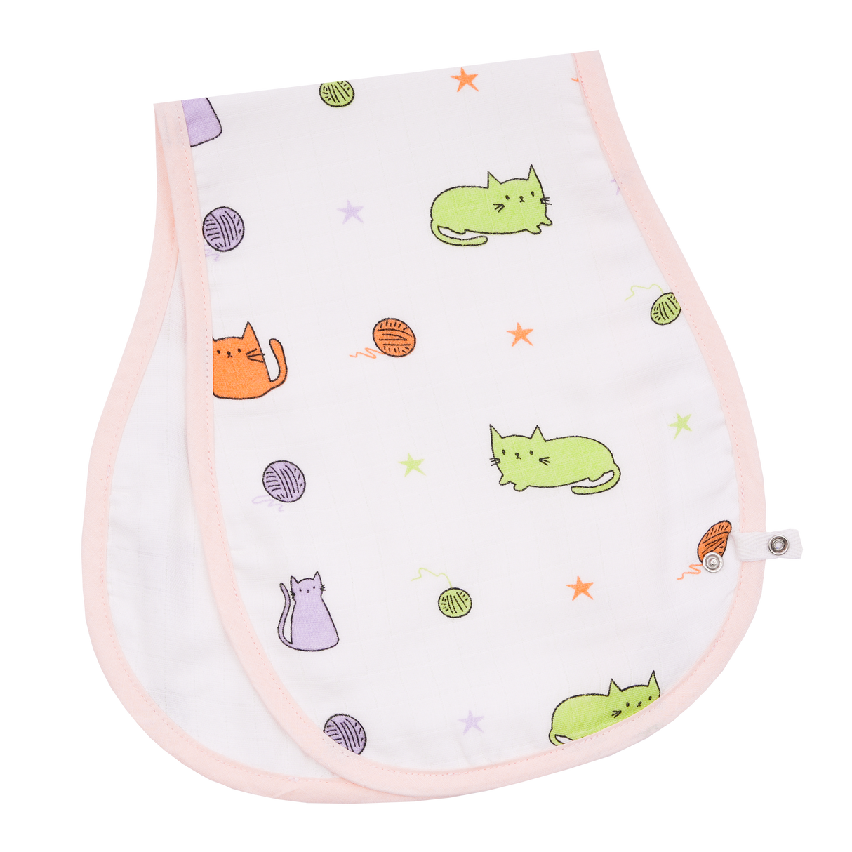 Muslin Burp Cloth - Cute Kitty