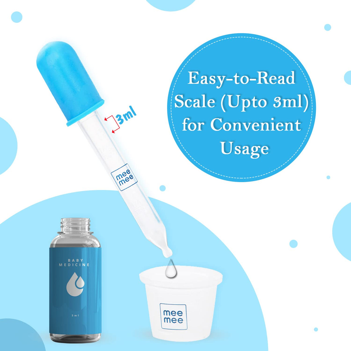 Accurate Medicine Dropper and Dispenser - Blue
