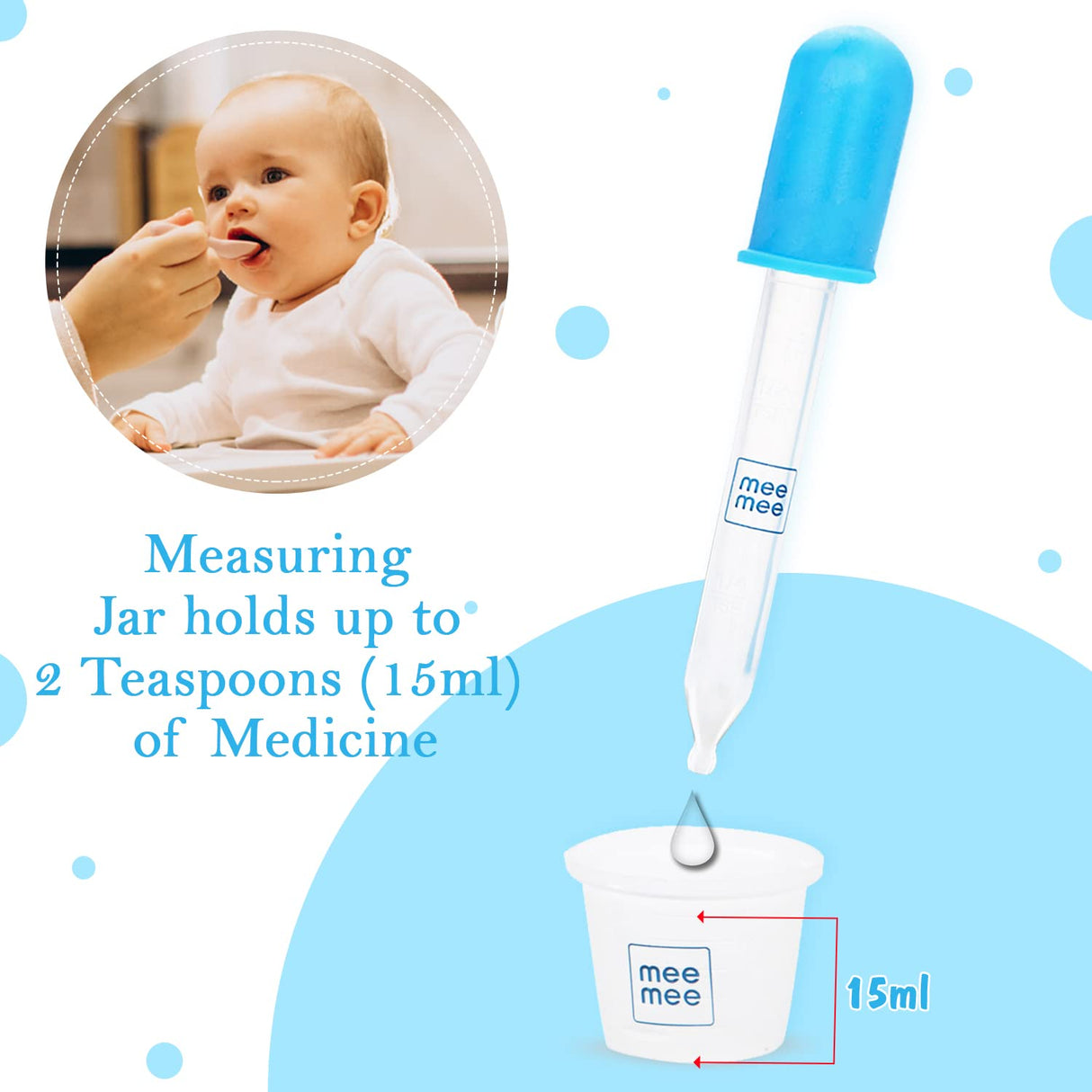 Accurate Medicine Dropper and Dispenser - Blue
