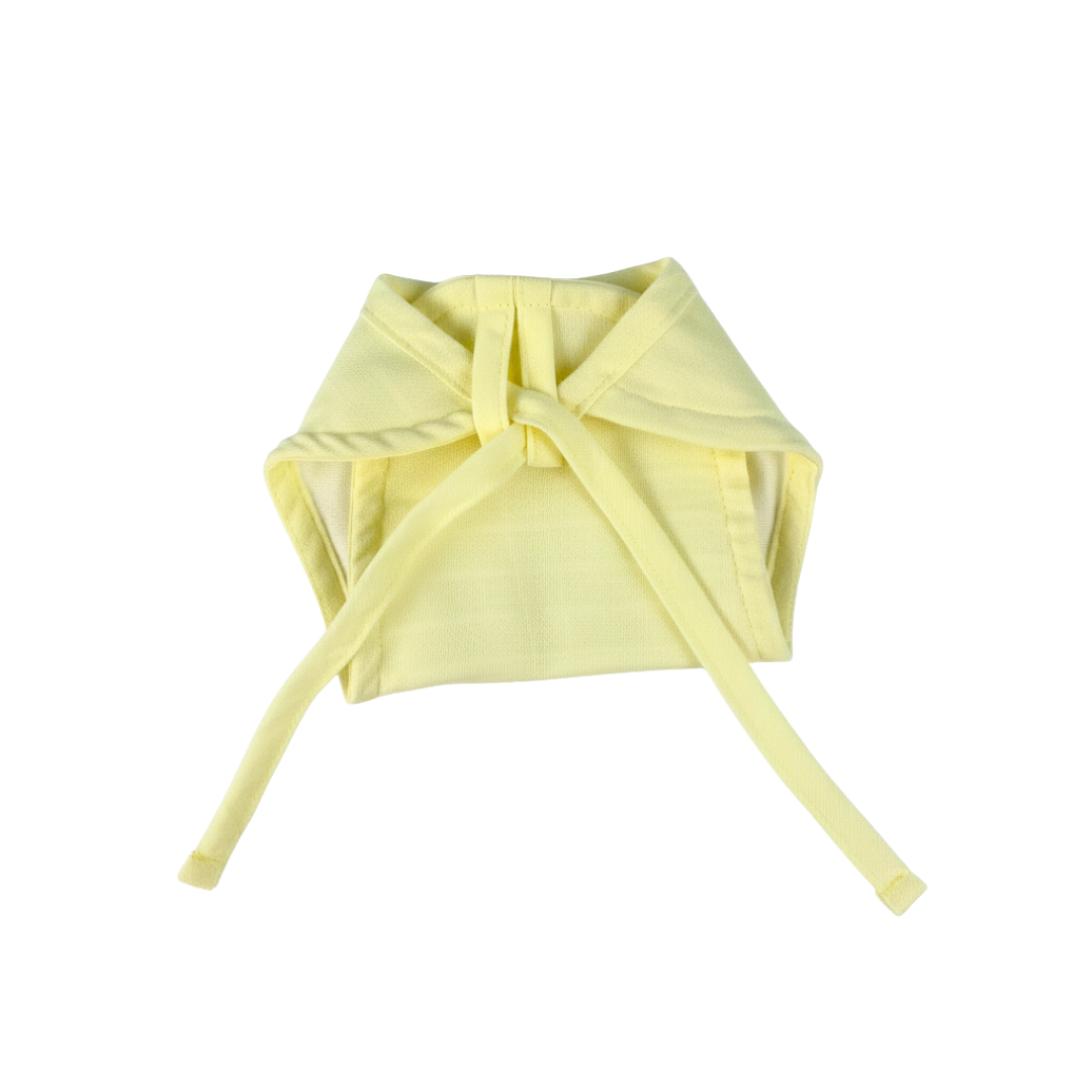 100% Pure Cotton Muslin Pastel Yellow Nappy - Newborn (Pack of 2)