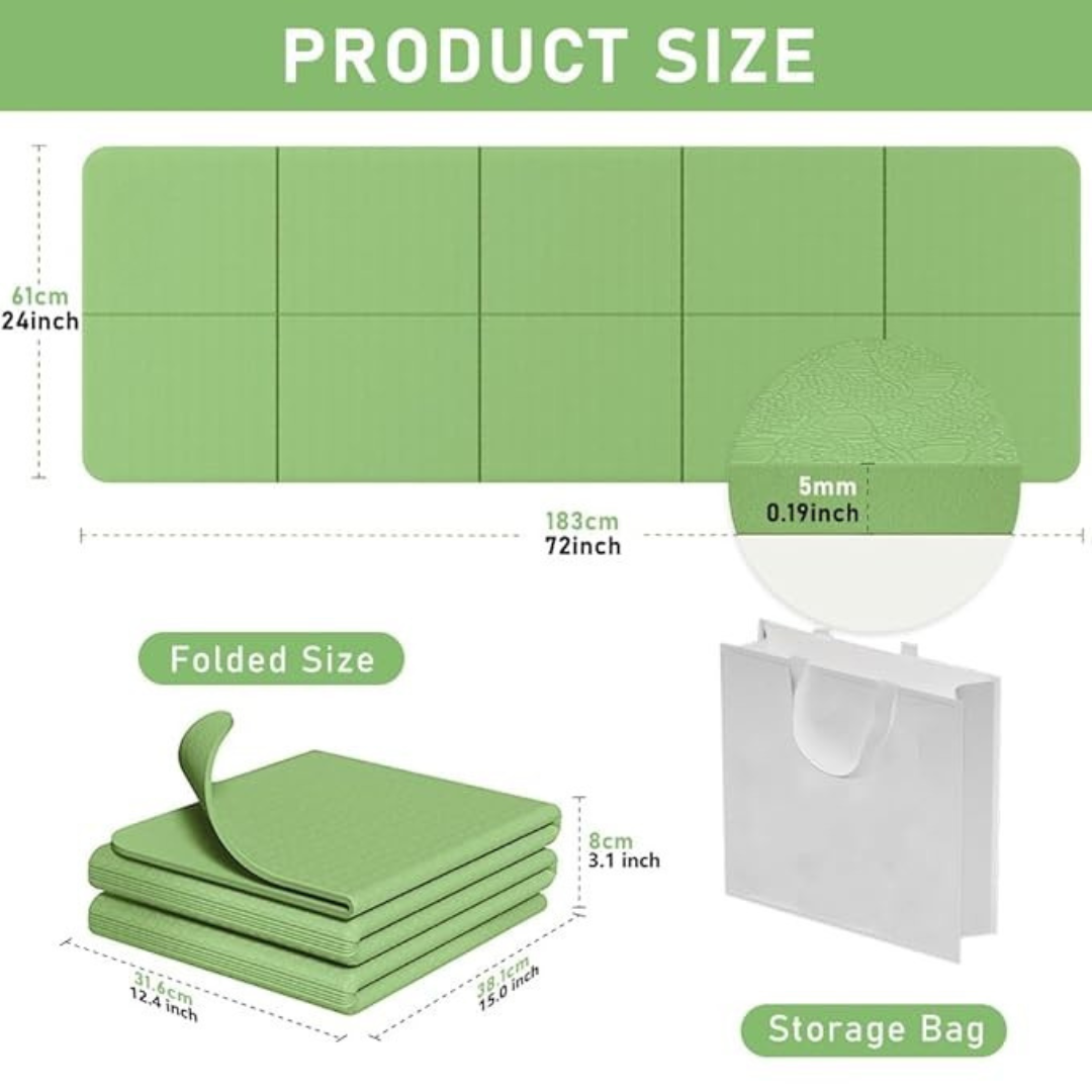 Foldable Yoga Mat with Carrying Bag