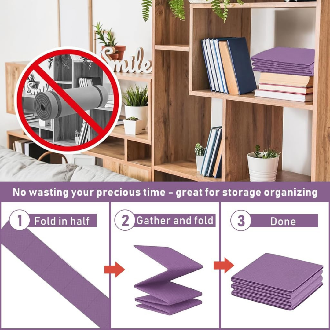 Foldable Yoga Mat with Carrying Bag