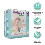 Eco-Friendly Tape Diaper with Wetness Indicator - M