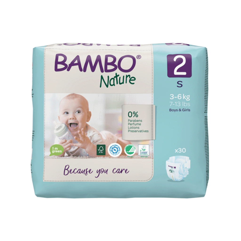 Eco-Friendly Tape Diaper with Wetness Indicator - S