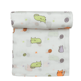 Muslin Baby Bath Towel - Cute Kitty