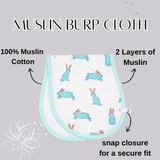 Muslin Burp Cloth - Hunny Bunny